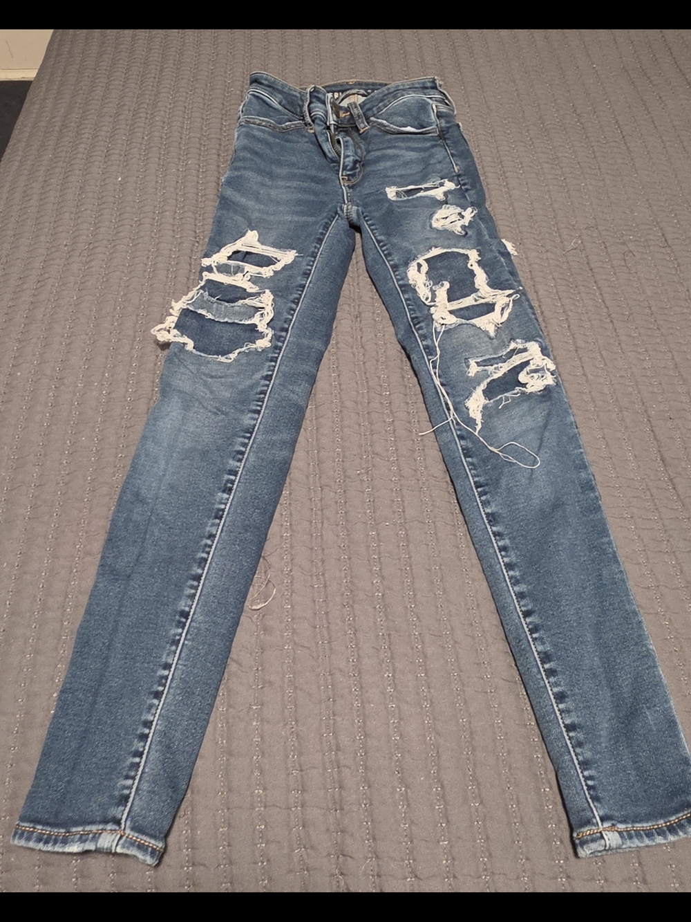 KanCan Blue Distressed Skinny Jeans